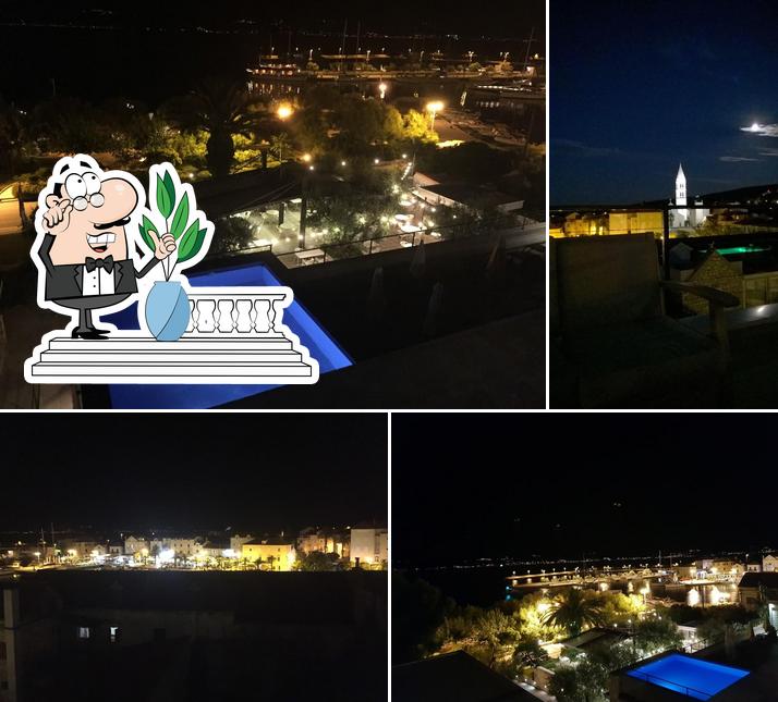 Goditi la vista dagli esterni di Hotel Osam Rooftop Bar
