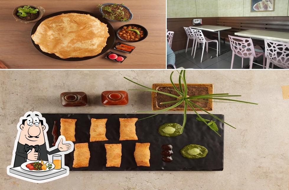 Among different things one can find food and interior at Havmor icecream, Bhaji Pav And Chinese