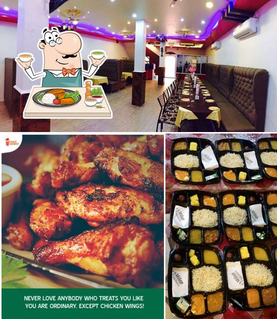 This is the image showing food and interior at Milap family restaurant
