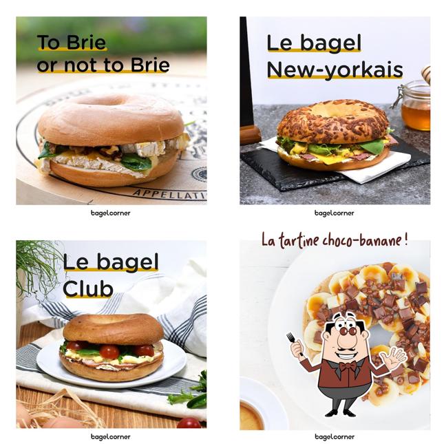 Plats à Bagel Corner - Bagels - Donuts - Café