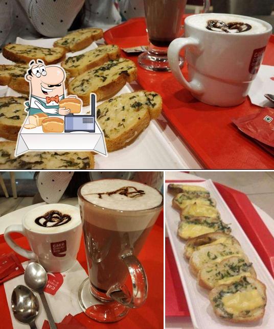 Garlic bread at Cafe Coffee Day