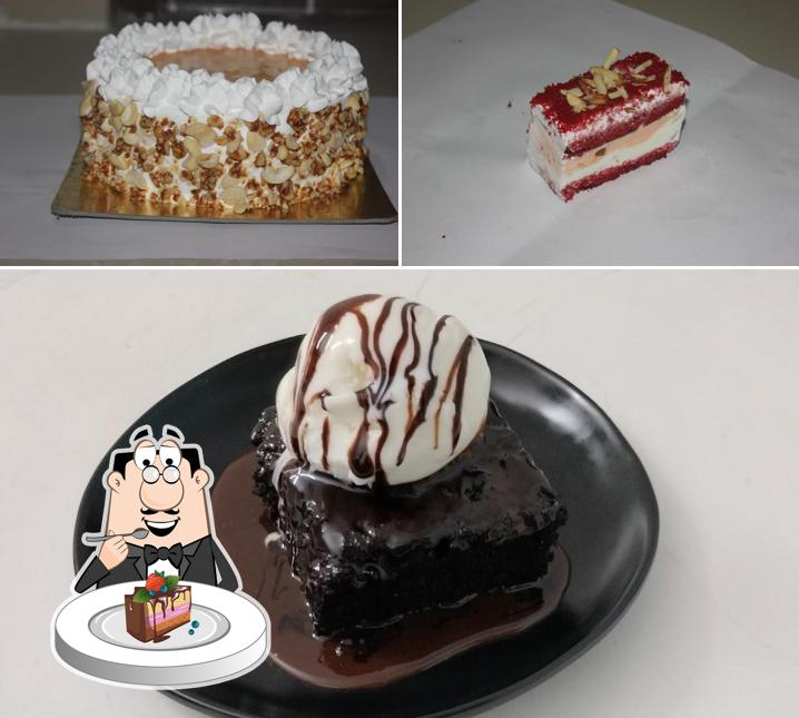 Chocolate cake at Creamery House Ice Cream