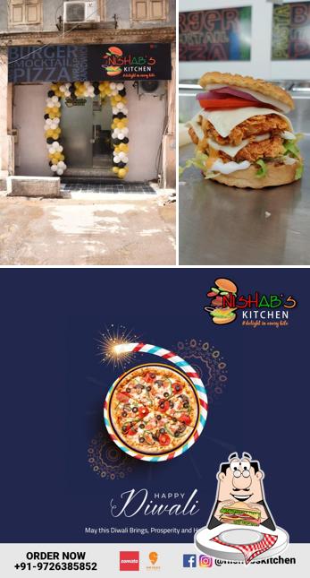 Club sandwich at Nishab's Kitchen