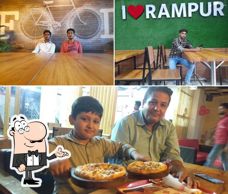 The interior of ZAPIZZA Rampur