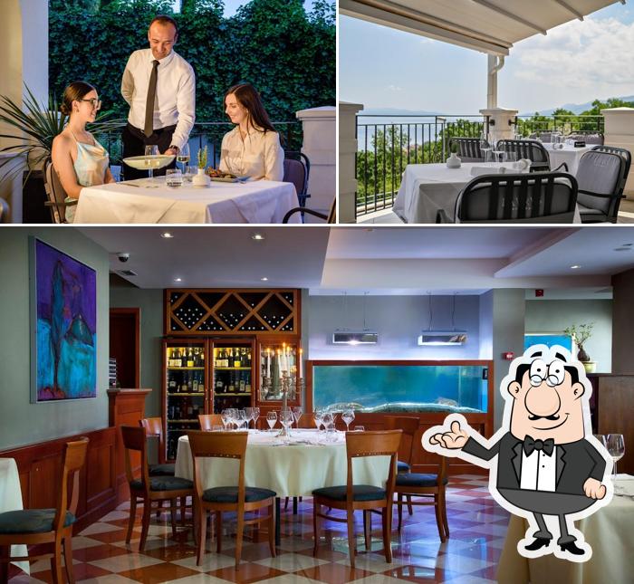 Gli interni di Restoran Laurus