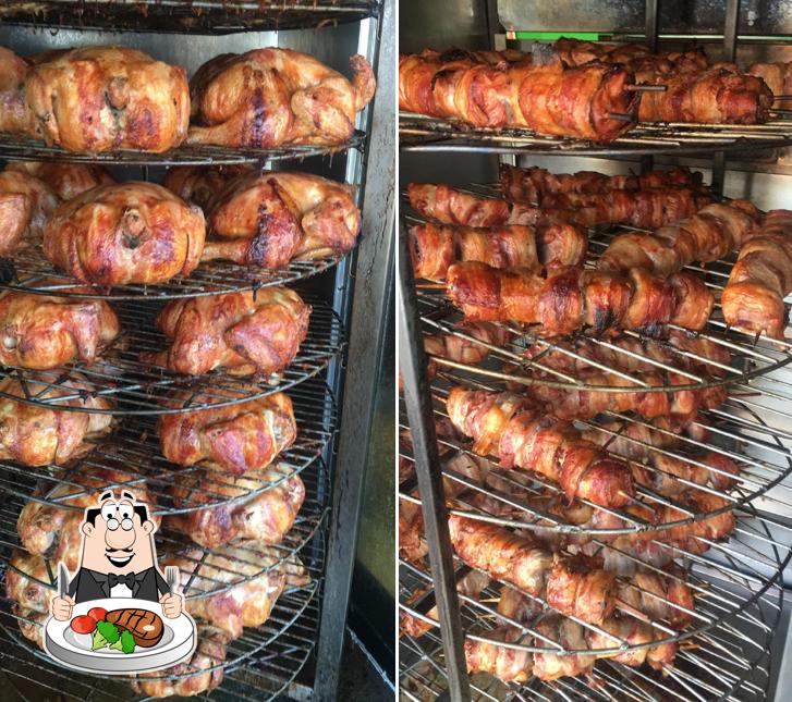 Escolha refeições de carne do menu