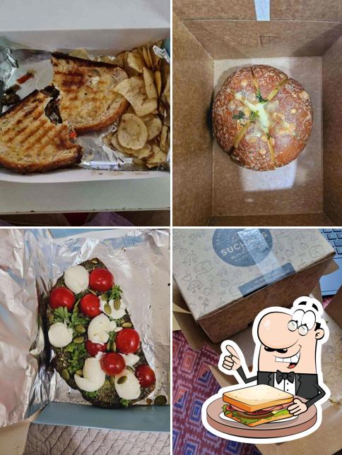 Grilled cheese sandwich at Suchali's Artisan Bakehouse