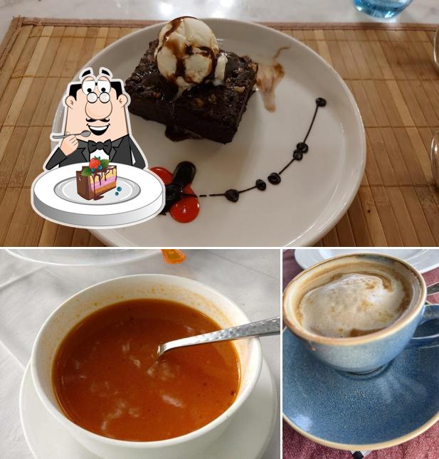 Chocolate cake at Ambrai Restaurant