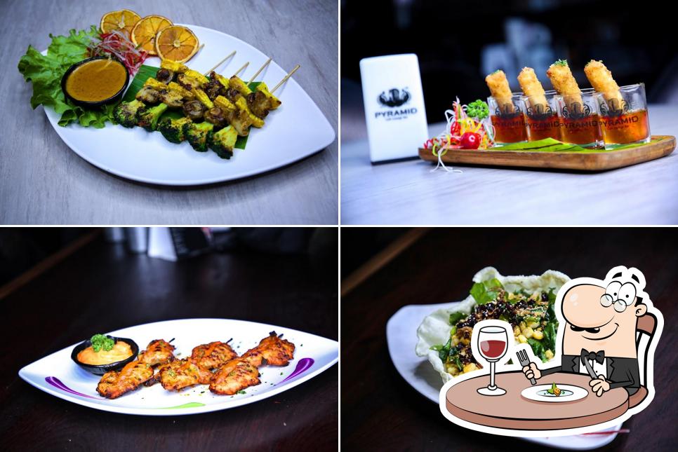 Food at Pyramid Karnal Cafe Lounge Bar Microbrewery Nightclub Sky bar Restaurant