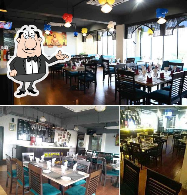 The interior of Brassica Grill & Platters