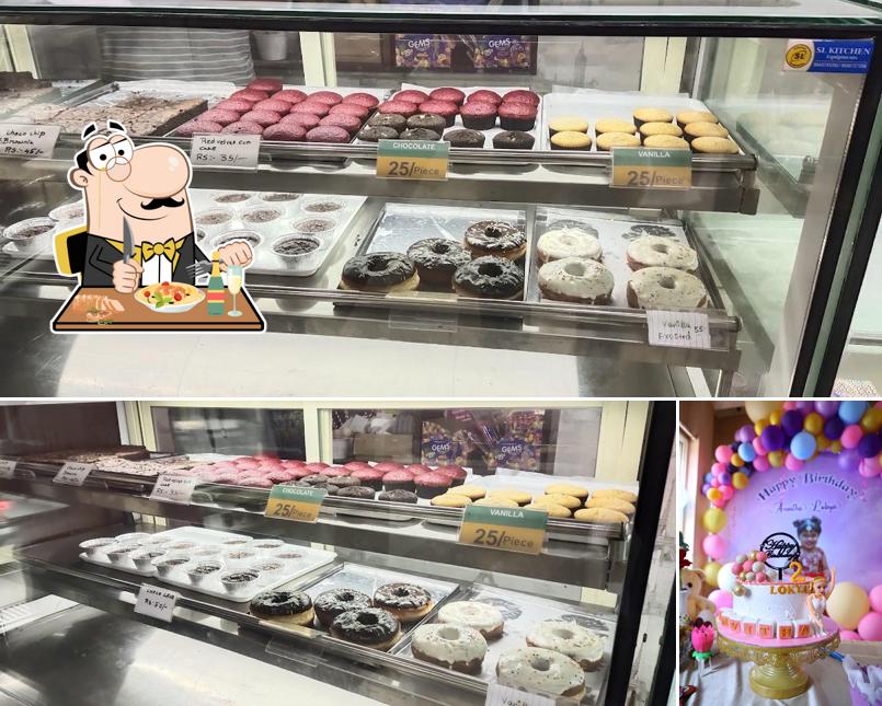 The photo of food and birthday at Cake Swaad