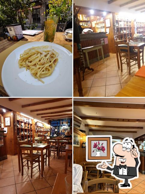 Gli interni di Enoteca 84
