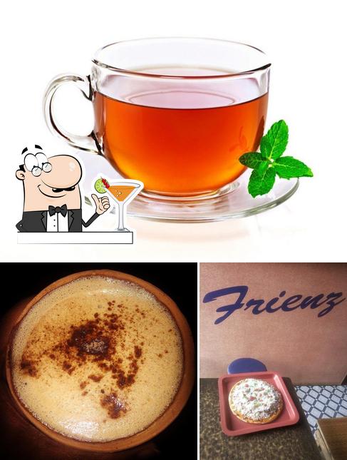 Check out the picture depicting drink and food at Frienz Coffee Cafe