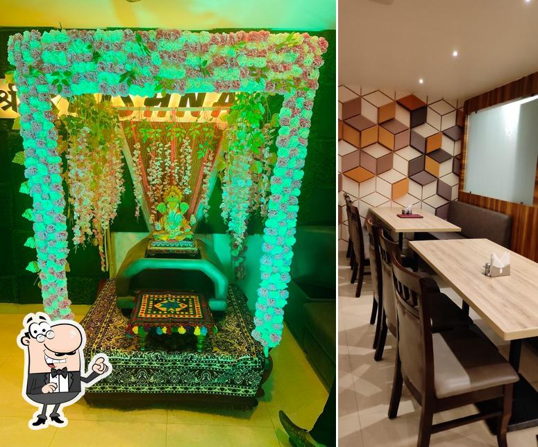 The interior of SRI KRISHNA FAMILY DHABA
