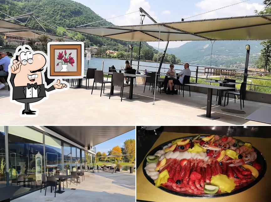 Guarda la foto che raffigura la interni e cibo di Ristorante, Pizzeria e Lounge Bar K-BEACH