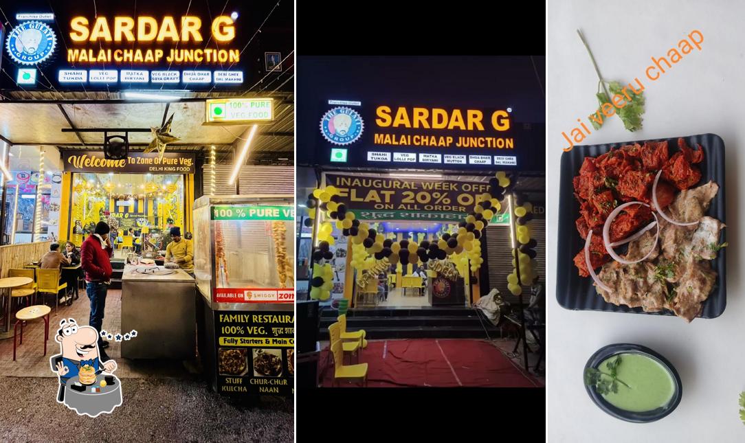 Food at Sardar g malai chaap junction