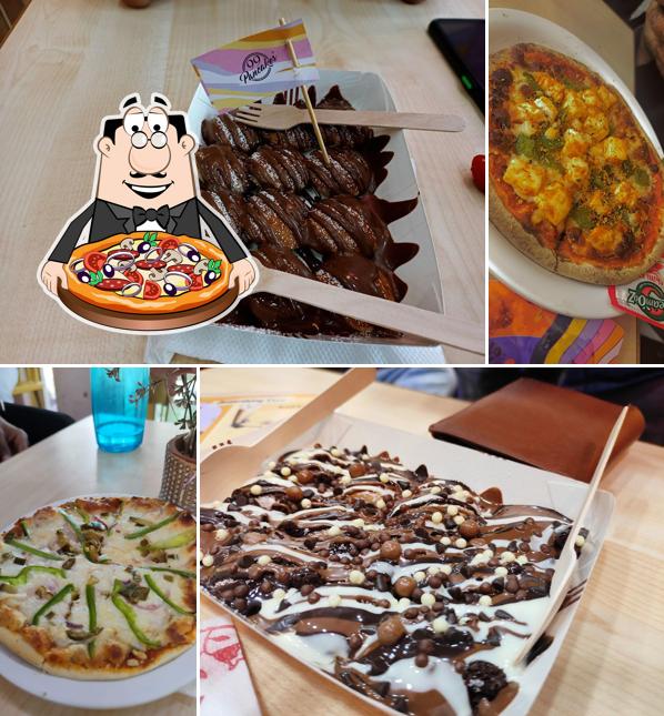 Try out pizza at 99 Pancakes Varanasi