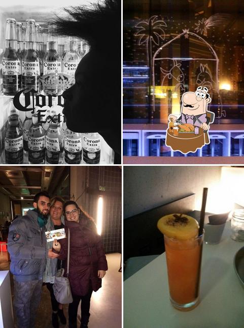 Puoi ordinare un rinfrescante bicchiere di birra chiara o scura