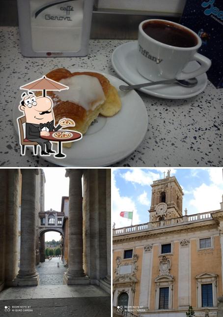 Tiffany caffetteria champagne si caratterizza per la esterno e cibo