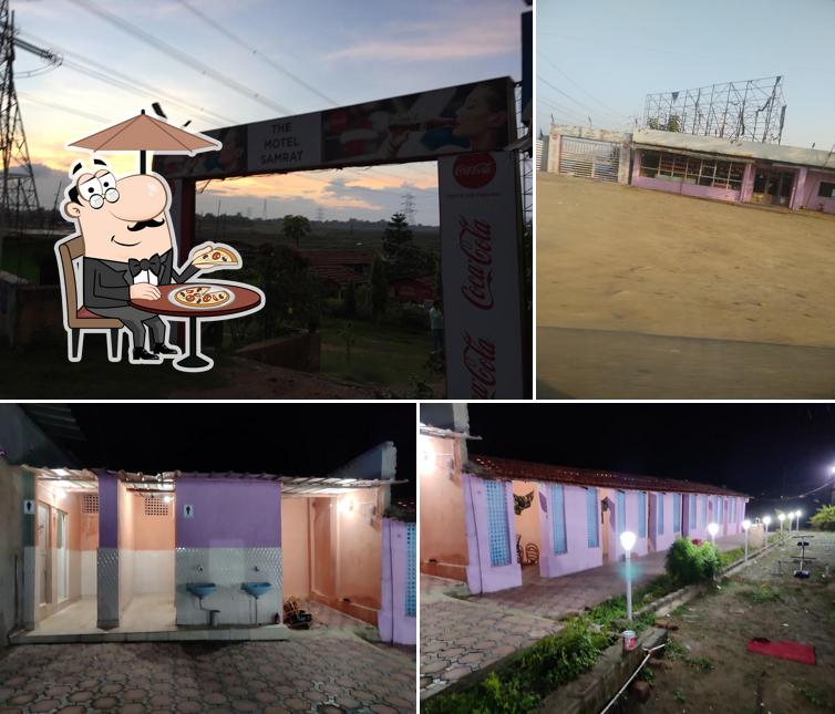 The exterior of The Motel Samrat