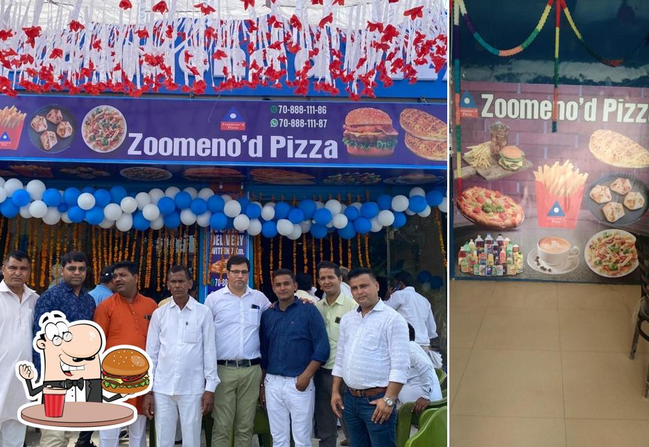 Try out a burger at Zoomeno'd Pizza Jewar