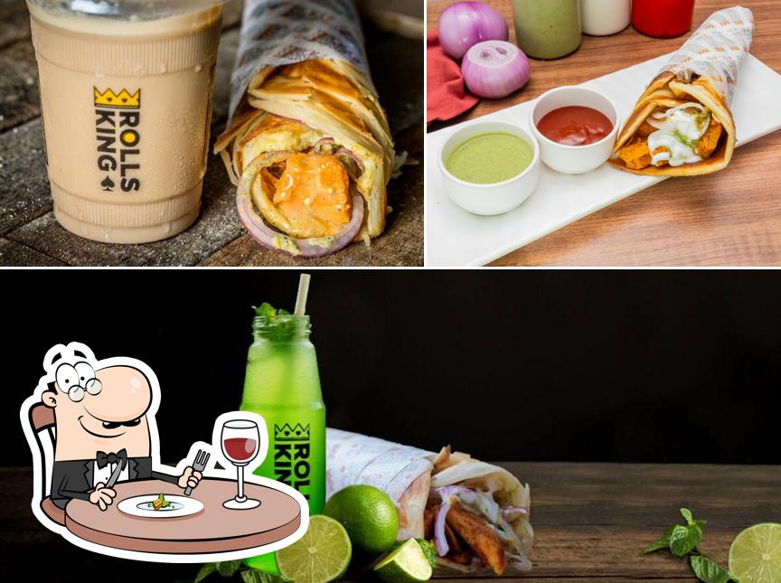 This is the picture displaying food and beverage at RollsKing
