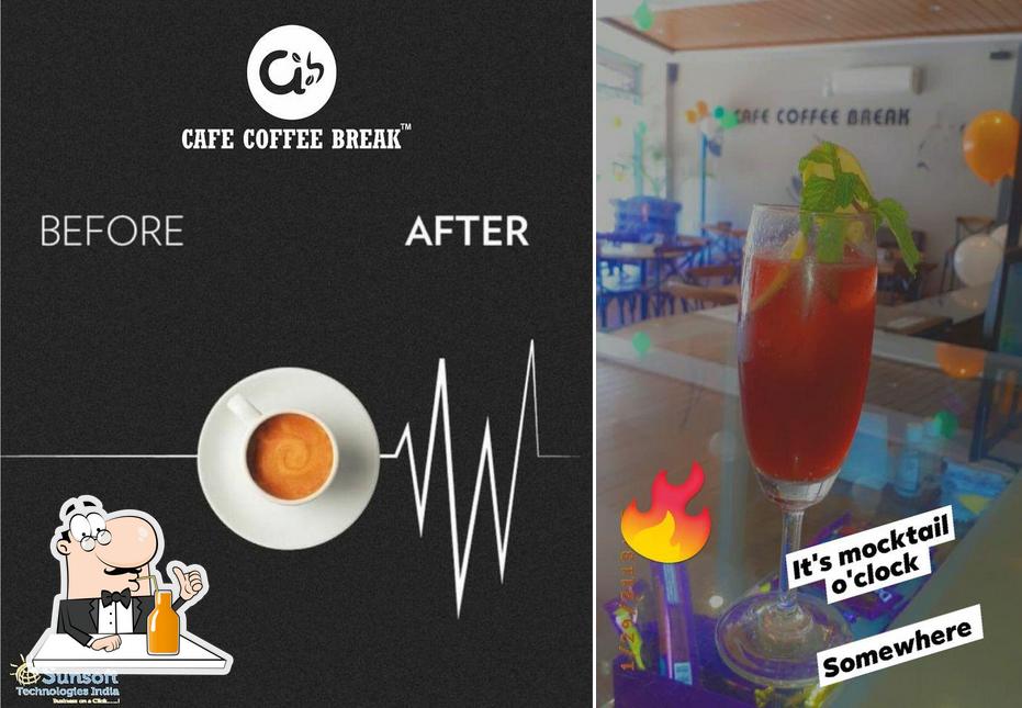 Enjoy a drink at Cafe Coffee Break