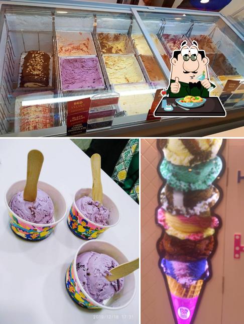 The photo of Baskin Robbins’s food and interior
