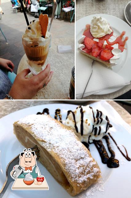 Caffé Statuto serve un'ampia selezione di dolci