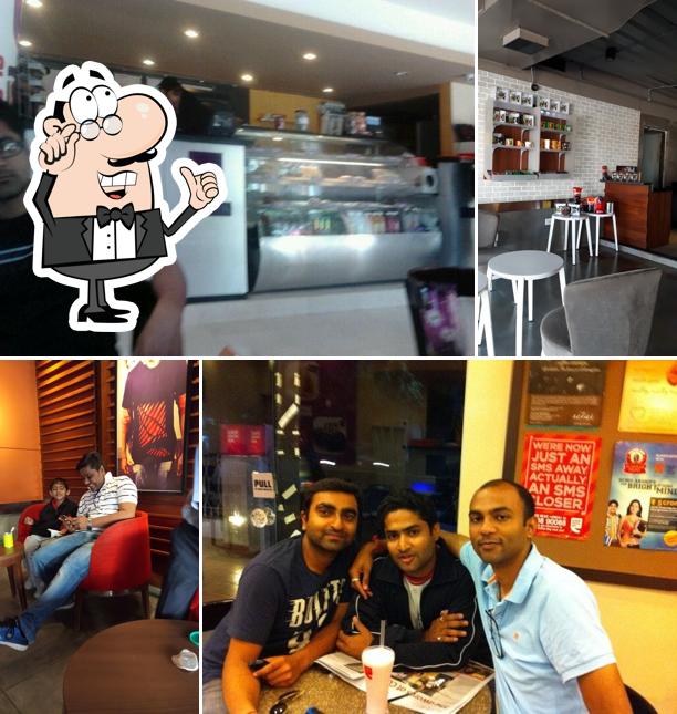 The interior of Café Coffee Day