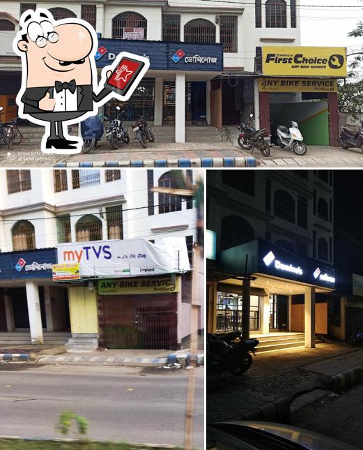 The exterior of Domino's Pizza Raigachi, Kolkata
