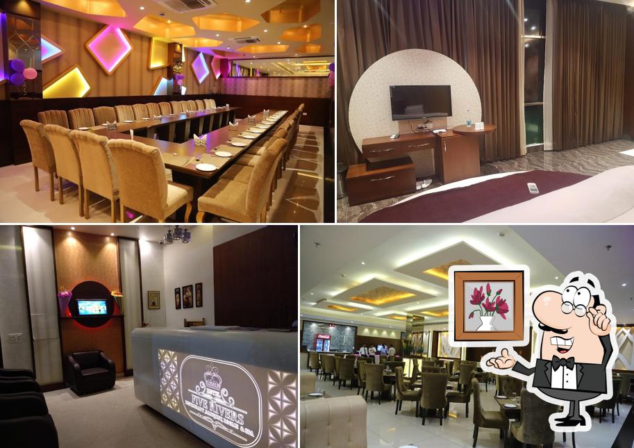 The interior of Hotel five rivers jagraon