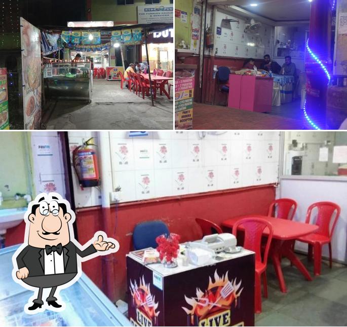 The interior of Live Barbecue