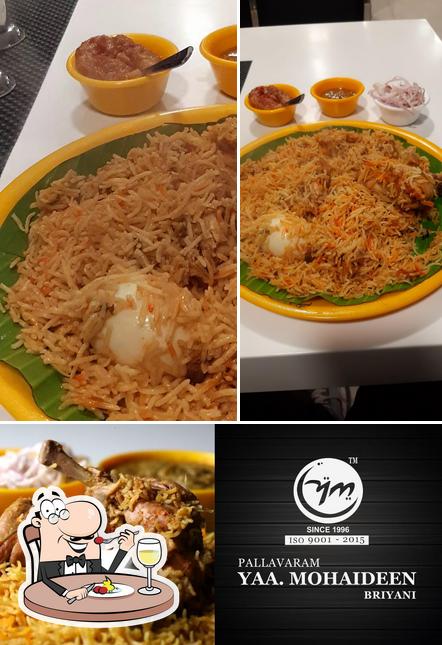 Food at Yaa. Mohaideen Briyani - Pondicherry
