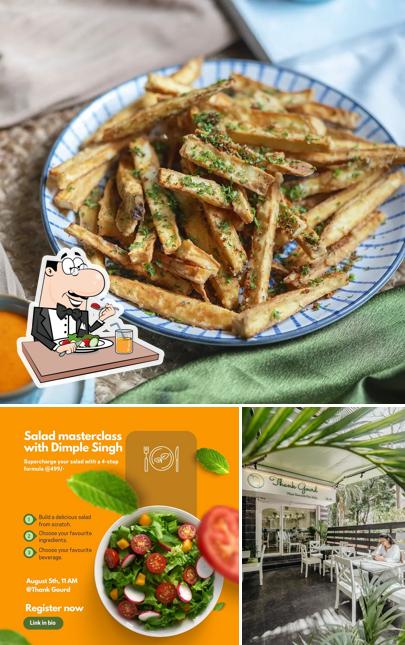 Take a look at the image displaying food and interior at Thank Gourd