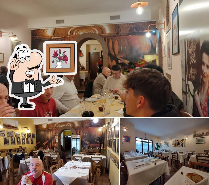 Gli interni di Trattoria La Botte