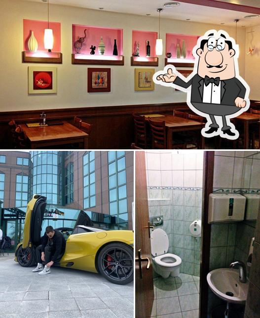 La immagine di interni e cibo da Valentino