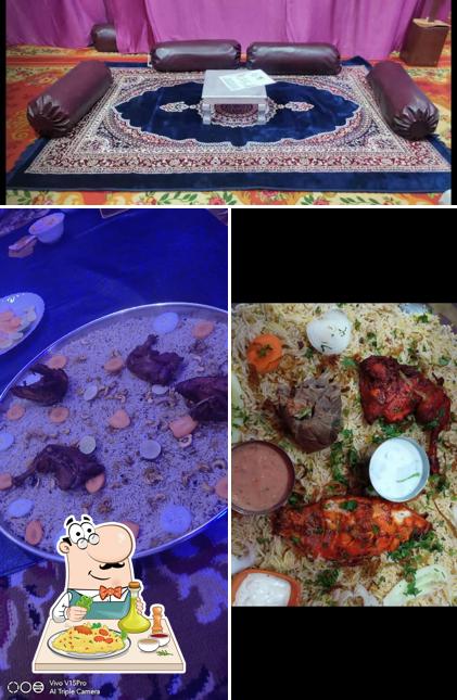 This is the image depicting food and interior at Arabian food (Big Bawarchi) Family restaurants