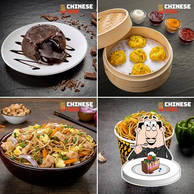 Chocolate cake at Chinese Wok