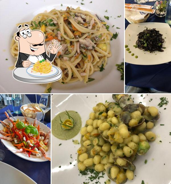 Spaghetti alla carbonara al Officina Del Pesce