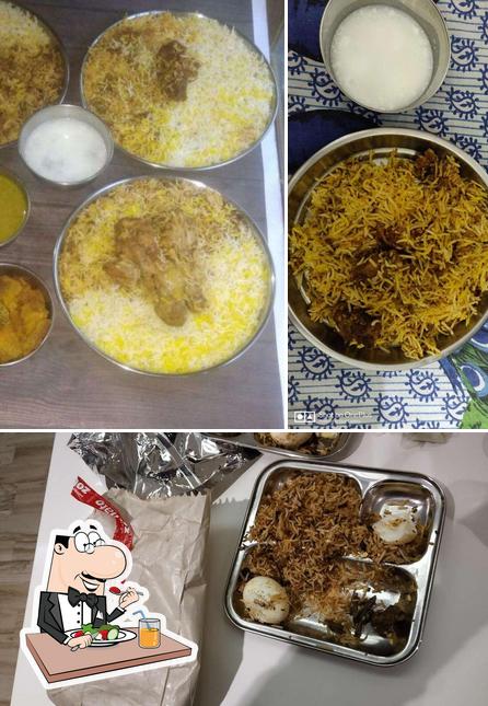 Food at New Hyderabadi Biryani House