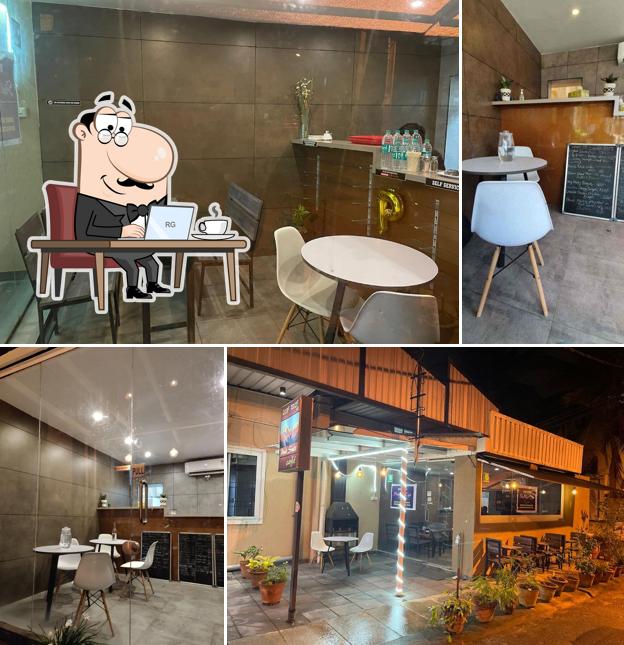 The interior of Pink Salt Cafe