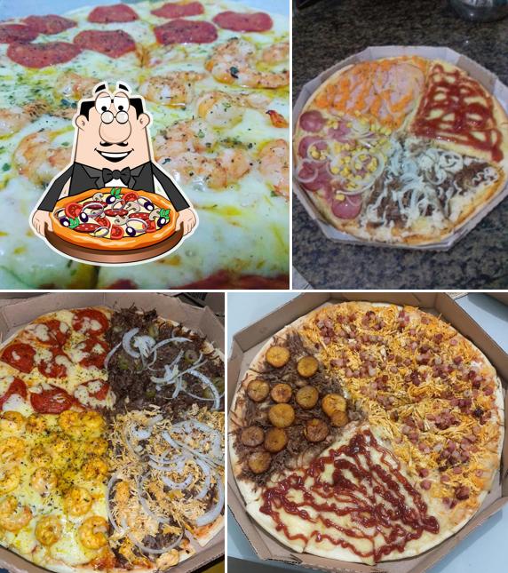 Escolha diferentes estilos de pizza