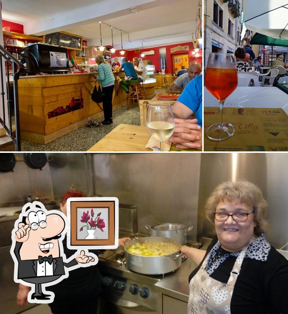 Bar Alpini si caratterizza per la interni e bevanda