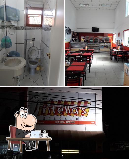 O interior do Fritella's Salgados Vinhedo