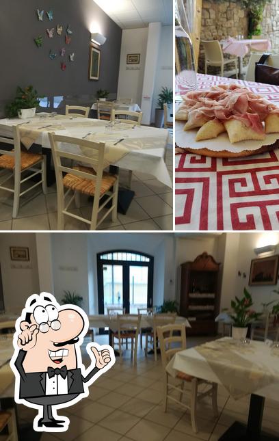 Gli interni di Ristoro Casa Carla