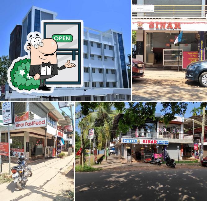 The exterior of Sinar fastfood and biriyani center