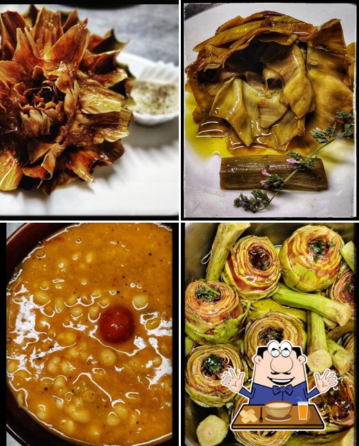 Platti al Trattoria Le Romane