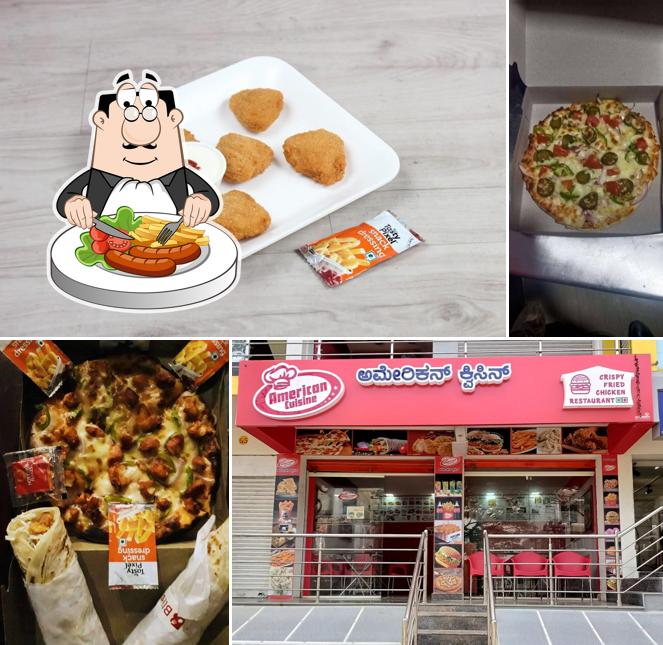 Meals at American cuisine restaurant