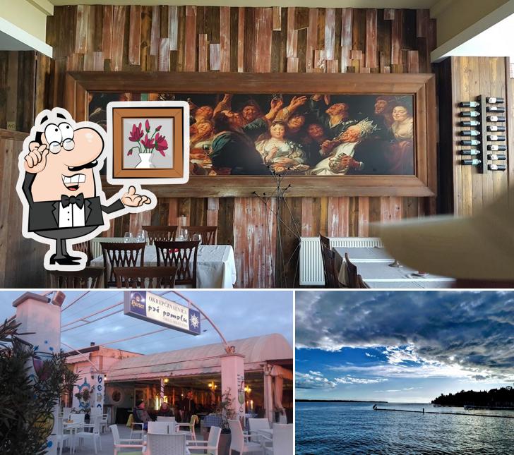 Cafe Bar Pri Pomolu si caratterizza per la interni e esterno